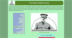 Desktop Screenshot of colonelstephenssociety.co.uk